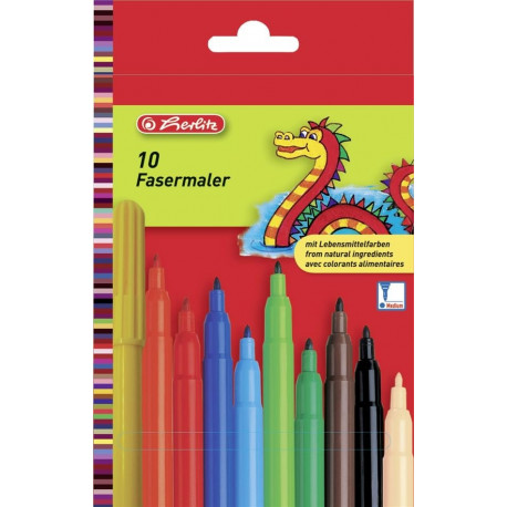 Herlitz viltpliiats, 10 värvi