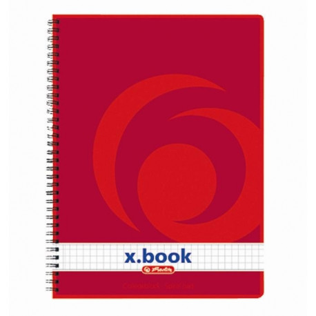 Herlitz spiraalkaustik A5/80 ruuduline H.College auk