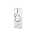 Guess case for iPhone 14 6,1" GUHMP14SHTCMU purple hardcase Gold Outline Translucent MagSafe Guess case for iPhone 14 6,1" GUHMP14SHTCMU purple hardcase Gold Outline Translucent MagSafe