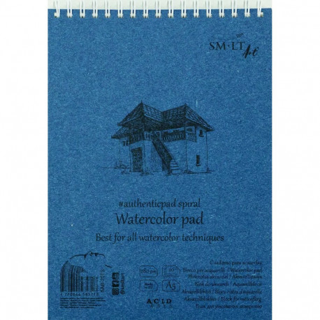 Watercolor pad A5 280g SMLT 20 sheets spiral binding