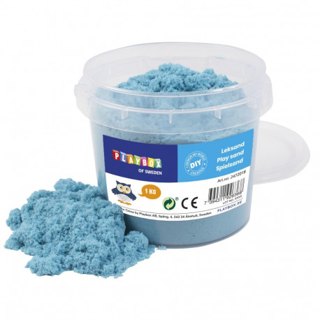 Kineetiline liiv helesinine, 1kg, 3+