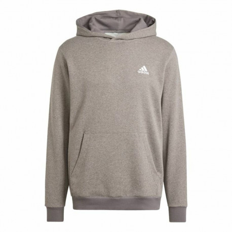 Dressipluus kapuutsiga, meeste Adidas Seasonal Essentials Melange Hoodie Pruun Beež