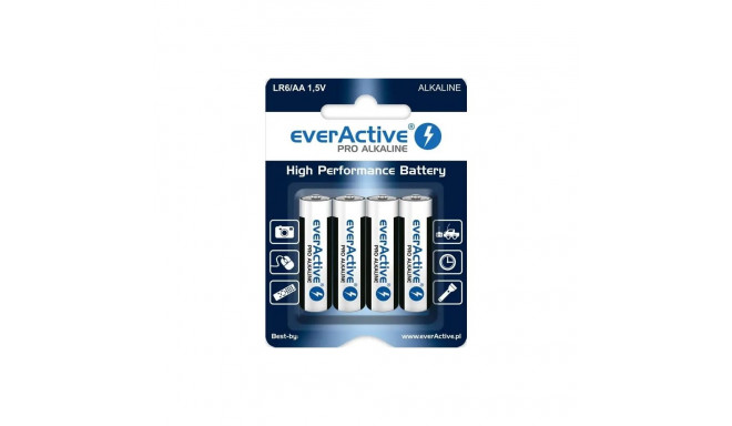 everActive Pro Alkaline  leelismetallpatarei LR6|AA 1.5V| 4tk
