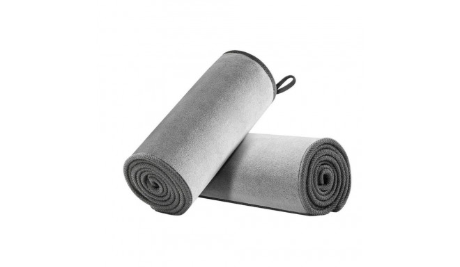 Baseus Baseus 2 x Microfiber Car Drying Towel Microfiber 40cm x 40cm Gray (CRXCMJ-0G)
