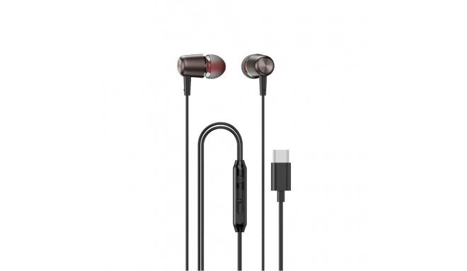 Dudao Dudao X1PROT In-Ear Wired USB-C Headphones 1.2 m - Black