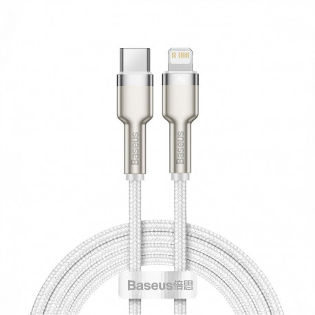 Baseus Baseus Cafule Series Metal Data USB-C / Lightning 20W PD cable 1 m - white