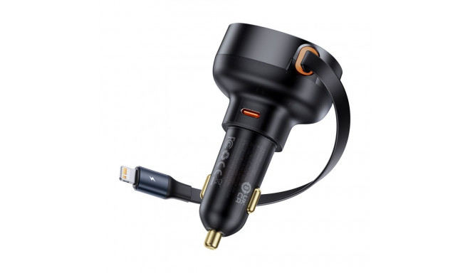 Baseus Baseus Enjoyment Pro USB-C (female) / Lightning (male) 60W car charger - black