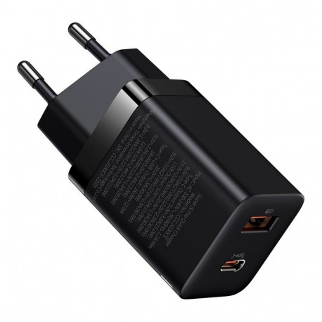 Baseus Baseus Super Si Pro fast charger USB / USB Type C 30W Power Delivery Quick Charge black (CCSU