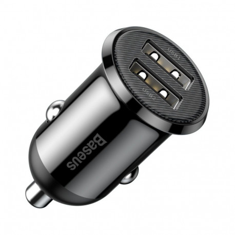 Baseus Baseus Grain Pro car charger 2x USB 4.8 A black (CCALLP-01)