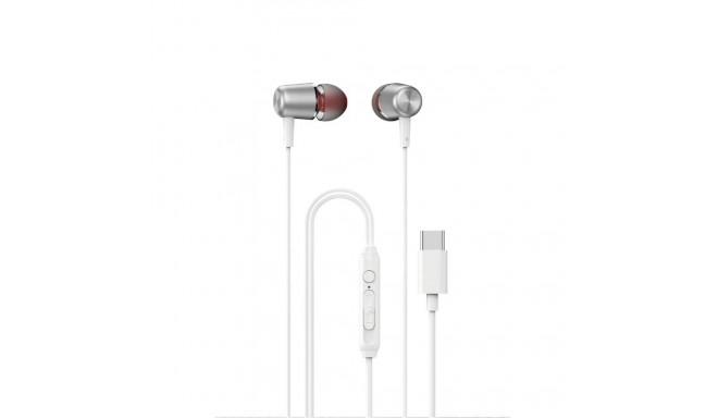 Dudao Dudao X1PROT In-Ear Wired USB-C Headphones 1.2m - White