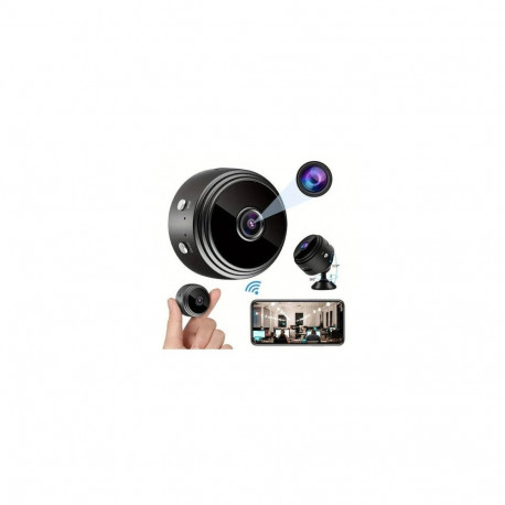 iWear A9 Mini HD Battery IP Camera with Magnetic Fix & Smartphone App Control Black