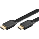 Goobay - High Speed HDMI flat-cable with Ethernet 1 m Black