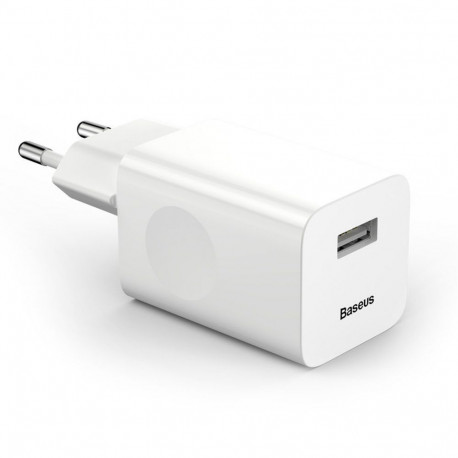 Baseus Baseus Charging Quick Charger CCALL-BX02 USB-A 24W QC 3.0 Network Charger - White