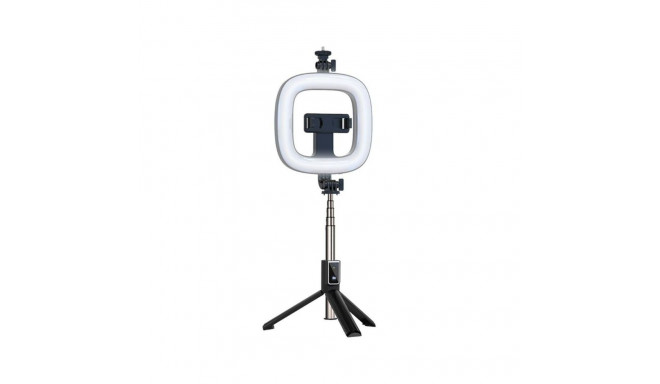 iLike SELFIE HANDLE TRIPOD AND SQUARE LAM - BLUETOOTH Black