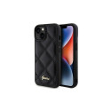 Guess Guess Quilted Metal Logo case for iPhone 15 - black