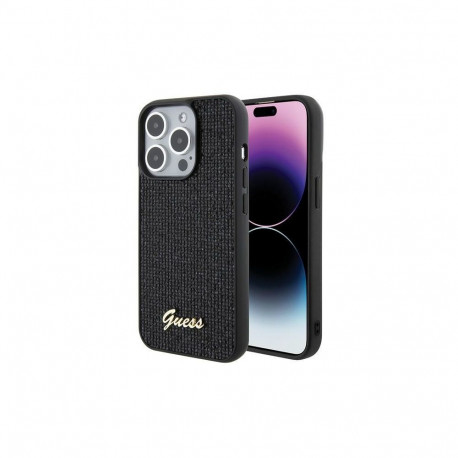 Guess Guess Disco Metal Script case for iPhone 15 Pro - black