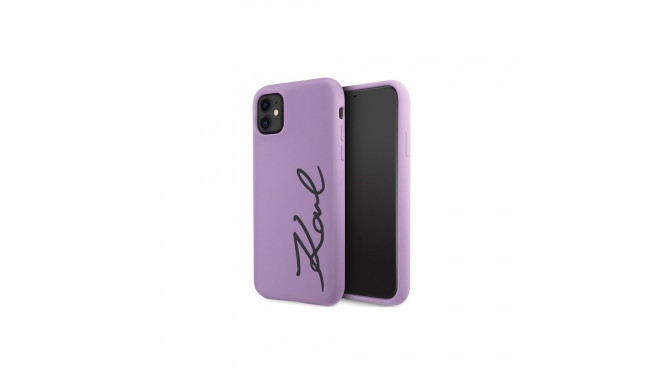 Karl Lagerfeld Karl Lagerfeld KLHCN61SKSVGU iPhone 11 / Xr 6.1" purple/purple hardcase Silicone Sign