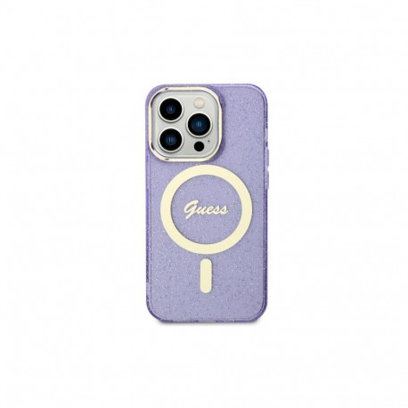 Guess Guess GUHMN61HCMCGU iPhone 11 / Xr 6.1" purple/purple hardcase Glitter Gold MagSafe