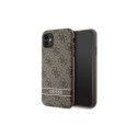 Guess Guess GUHCN61P4SNW iPhone 11 / Xr brown/brown hardcase 4G Stripe
