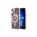Guess Guess Leopard MagSafe case for iPhone 14 - pink