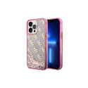 Guess Guess GUHCP14XLC4PSGP iPhone 14 Pro Max 6.7" pink/pink hardcase Liquid Glitter 4G Transculent