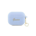 Guess Guess GUAP2LSCHSB AirPods Pro 2 cover blue/blue Silicone Charm Heart Collection
