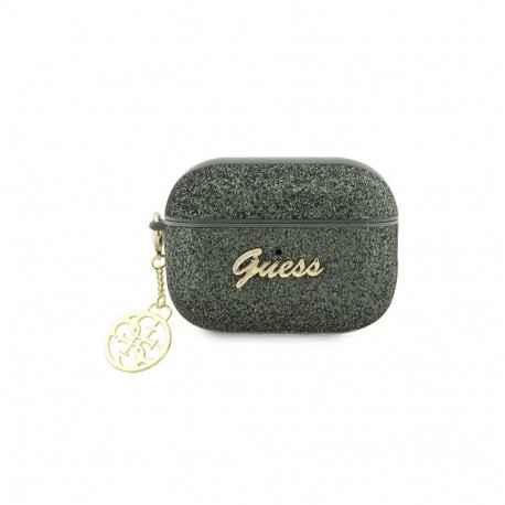 Guess Guess GUAP2GLGSHA AirPods Pro 2 cover green/kaki Glitter Flake 4G Charm
