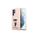 Karl Lagerfeld Karl Lagerfeld KLHCS23LSNIKBCP Sam S23 S918 Ultra hardcase pink/pink Silicone Ikonik