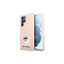 Karl Lagerfeld Karl Lagerfeld KLHCS23LSNCHBCP S23 Ultra S918 hardcase pink/pink Silicone Choupette