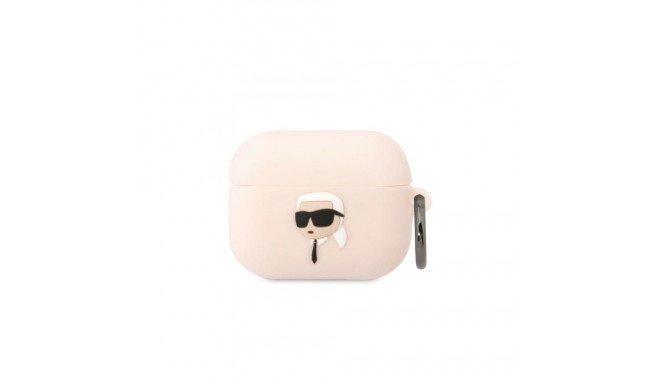 Karl Lagerfeld Karl Lagerfeld KLAPRUNIKP AirPods Pro cover pink/pink Silicone Karl Head 3D