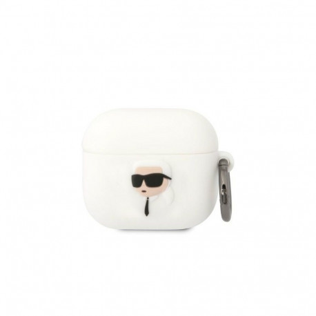 Karl Lagerfeld Karl Lagerfeld KLA3RUNIKH AirPods 3 cover white/white Silicone Karl Head 3D