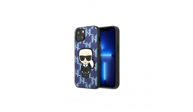 Karl Lagerfeld Karl Lagerfeld KLHCP13MPMNIKBL iPhone 13 6.1" hardcase blue/blue Monogram Ikonik Patc