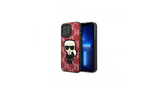 Karl Lagerfeld Karl Lagerfeld KLHCP13LPMNIKPI iPhone 13 Pro / 13 6.1" hardcase red/red Monogram Ikon