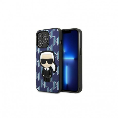 Karl Lagerfeld Karl Lagerfeld KLHCP13LPMNIKBL iPhone 13 Pro / 13 6.1" hardcase blue/blue Monogram Ik