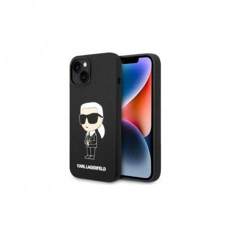Karl Lagerfeld Karl Lagerfeld KLHMP14MSNIKBCK iPhone 14 Plus 6.7" hardcase black/black Silicone Ikon