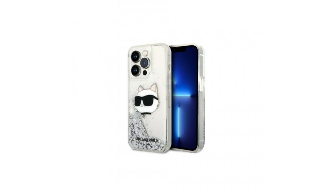 Karl Lagerfeld Karl Lagerfeld KLHCP14XLNHCS iPhone 14 Pro Max 6.7" silver/silver hardcase Glitter Ch
