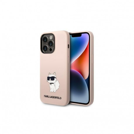 Karl Lagerfeld Karl Lagerfeld KLHCP14LSNCHBCP iPhone 14 Pro 6.1" hardcase pink/pink Silicone Choupet