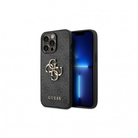 Guess Guess 4G Big Metal Logo Case for iPhone 14 Pro Max - Gray