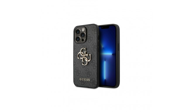 Guess Guess GUHCP14X4GMGGR iPhone 14 Pro Max 6,7" szary/grey hardcase 4G Big Metal Logo
