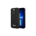 Guess Guess GUHCP14LHGGSHK iPhone 14 Pro 6,1" czarny/black hard case Glitter Script