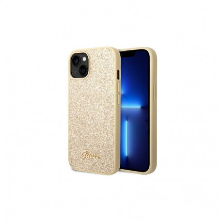 Guess Guess GUHCP14SHGGSHD iPhone 14 6.1" gold/gold hard case Glitter Script