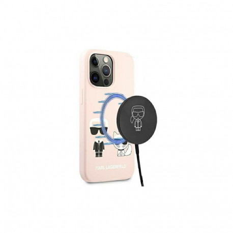Karl Lagerfeld Karl Lagerfeld Silicone Ikonik Karl&Choupette MagSafe Case for iPhone 13 Pro / iPhone