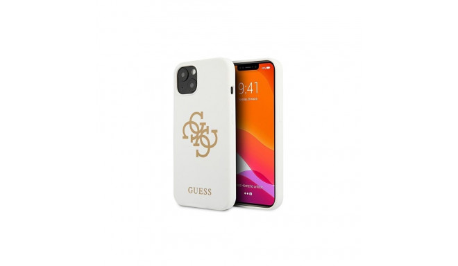 Guess Guess GUHCP13SLS4GGWH iPhone 13 mini 5.4" white/white hard case Silicone 4G Logo