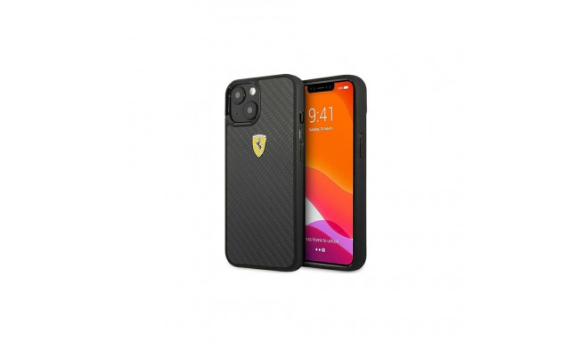 Ferrari Ferrari FEHCP13SFCABK iPhone 13 mini 5.4" black/black hardcase On Track Real Carbon