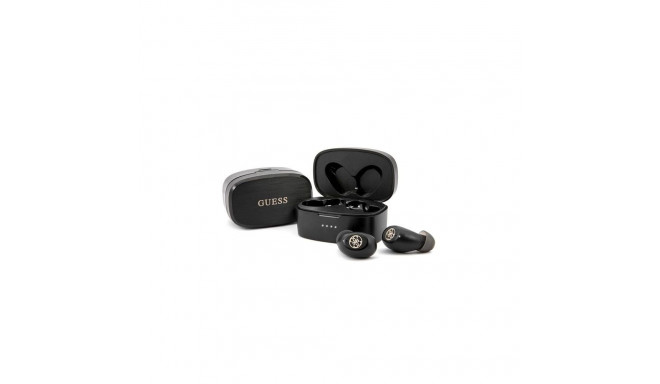 Guess Guess GUTWSJL4GBK TWS Bluetooth headphones + black/black 4G docking station