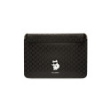 Karl Lagerfeld Karl Lagerfeld Saffiano Monogram Choupette case for a 14" laptop - black
