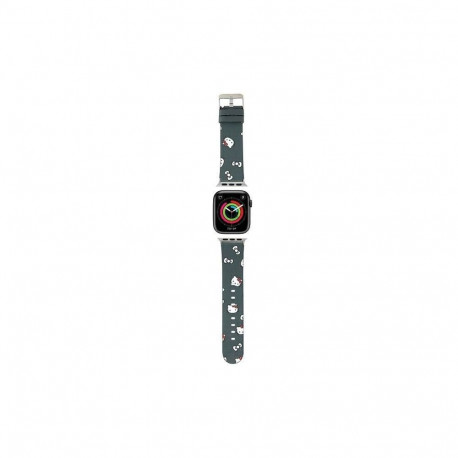 Hello Kitty Hello Kitty Heads & Bows Pattern Strap for Apple Watch 38/40/41mm - Black