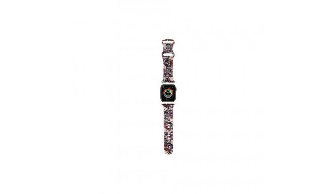 Hello Kitty Hello Kitty Silicone Tags Graffiti Strap for Apple Watch 38/40/41mm - Pink