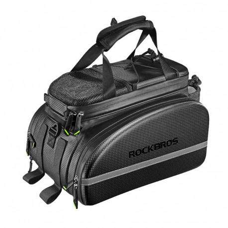 Rockbros Rockbros A6-6 bicycle bag for trunk, 35 l, with fold-out pockets - black