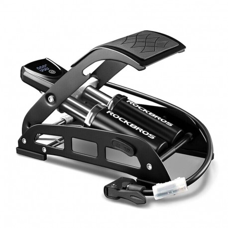 Rockbros Rockbros 42430001001 foot pump with display - black